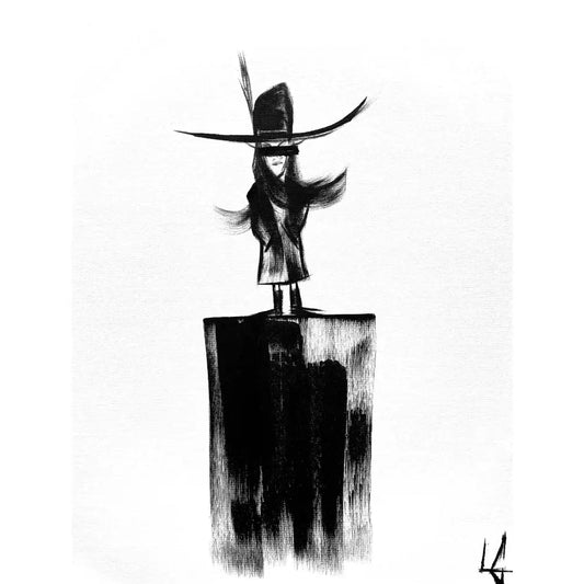 Woman in Hat Standing 002 - New Collection