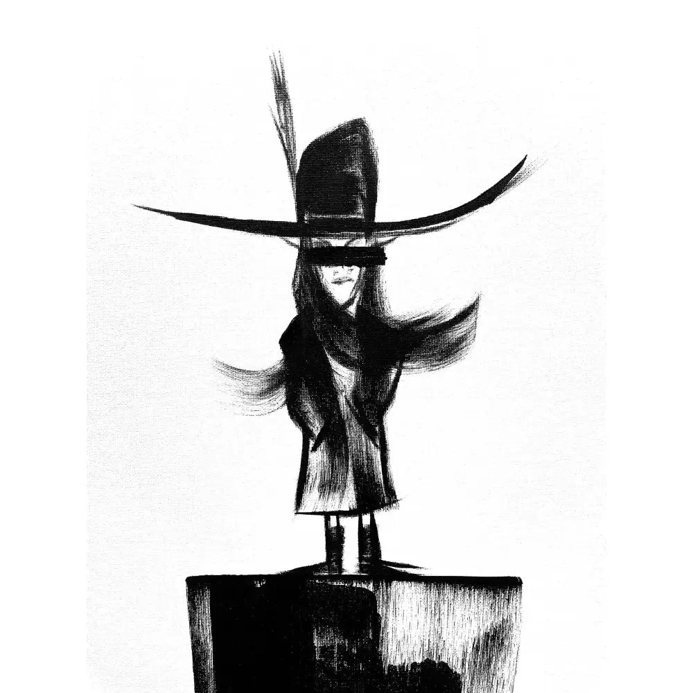 Woman in Hat Standing 002 - New Collection